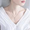 Colgante de Cruz de Wanying Jewelry para Mujer Plata Esterlina S925 Fabricante de Accesorios Transfronterizos Europeos y Americanos Venta al por Mayor Plata S925 Circonita