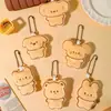 Chaveiros Fofos de Desenho Animado Gato Manteiga e Urso Biscoito, um Par de Chaveiros de Pelúcia para Curar, Bonecos de Jogo para Casamento