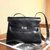 Bolsa Kelly de Luxo, Nova Moda Transfronteiriça, Bolsa de Mão Simples de Couro, Bolsa de Ombro Retro para o Dia a Dia, Bolsa Feminina