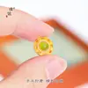 Puzuo Cor Forte Conservação de Cor Dourado Areia Acessórios DIY Incrustados com Cristal Natural Cabacinha Elefante Deus Gato da Sorte Contas para Pulseira com Furo