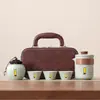 Ciudad Prohibida Cerámica Ge Cultural y Creativa Juego de Té Kung Fu Caja de Regalo Set Hogar Gama Alta Regalos de Negocio para Clientes Souvenirs Prácticos