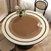 Porta-copos redondo retrô americano, de alta qualidade, à prova d'água, à prova de óleo, resistente ao calor, lavável, porta-copos para sala de estar, mesa redonda pequena, protetor de mesa de centro