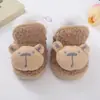 Zapatos de Algodón Gruesos de Invierno para Bebé Anticaídas Cálidos para Niños Pequeños Que No se Caen Zapatos para Bebé Recién Nacido 3-6-12 Meses Forrados de Felpa