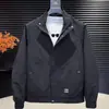 Jaqueta Nova Tendência Marca 2026 Primavera e Outono Gola Alta Simples para Homens, Fashion, Luxo Leve, Versátil Casual Roupa de Trabalho Top