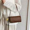 Bolso tejido de un solo hombro para mujer, bolso cruzado, bolso de mano elegante, nuevo 2026, para ir al trabajo, texturizado, moderno, otoño, almohada, versátil