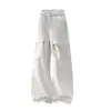 Pantalones de trabajo estilo nuevo 2026, primavera/verano, protección solar, casual americano, corte holgado, pierna ancha, para exteriores, pantalones atléticos, unisex