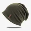 Chapéu Feminino Outono e Inverno Quente Tricô Versátil Cor Sólida À Prova de Vento Proteção para Orelhas Marca da Moda Chapéu de Inverno para Homem
