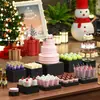 Caja de exhibición acrílica, soporte para exhibición de postres, estante de exhibición de mesa en forma de cubo, elevadores de buffet