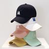 Gorra de Béisbol con Letra Simple de Nuevo Estilo para Mujer, Marca de Moda ins, Estilo Coreano, Primavera y Verano, Versátil, Visera Curva, Gorra para Hombre con Protección Solar