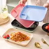 Plato para Dumplings Estilo Japonés, Plato de Plástico para Uso Doméstico, Grueso y Duradero, con Plato para Salsa para Mojar, Vajilla, Plato para Snacks, Papas Fritas, Pollo Frito, Plato Largo para Pasta