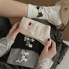 Meias de cachorrinho de desenho animado para mulheres, outono e inverno, meias fofas estilo japonês de cano médio, meias folgadas sem costura de algodão puro, meias de algodão modernas e versáteis