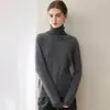 Consinee Hilo 100% Cachemir Suéter de Cuello Alto Elegante de Moda para Mujer Ropa de Punto Versátil Casual