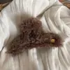 Color Macarrón Clip de Navidad Rojo Nuevo Clip Tiburón de Alta Gama en la Parte Posterior de la Cabeza con Pinzas Grandes para el Cabello y Accesorios para el Cabello