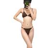Traje de baño para mujer estilo chica caliente sexy vacaciones aguas termales popular en internet deseo puro chica dividido de cuatro piezas playa junto al mar traje de baño