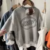 Moletom redondo super bonito para mulheres, início do outono, fino, novo estilo 2026, campeão de vendas, moderno, estiloso, inverno, com fleece, sem capuz, blusa