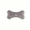 10mm Aleación de Cromo Diamante Capital Letra Inglesa Joyería Hecho a Mano DIY Garra de Gato Corazón Accesorios para Collar de Mascota