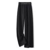 Calça de Lã Wide Leg para Mulheres, Estilo Espesso Outono e Inverno, Nova Calça de Lã de Cintura Alta, Solta e Fluida, Calça Casual Versátil e Estilosa