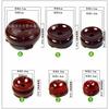 Redonda Giratória Bola de Cristal Base Suporte de Madeira Display Stand Home Office Decorações Suporte Inferior Ornamentos Suporte de Madeira