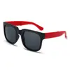 Gafas de sol cuadradas para niños del mismo estilo, gafas de sol sencillas y a la moda para bebés, gafas para niños, material suave, gafas de sol