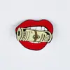 Broches Metálicos de la Serie de Billetes de Dibujos Animados, Insignias de Personalidad para Ropa y Sombreros, Insignias Decorativas de Esmalte con Diseño de Nicho