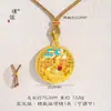 Accesorios DIY de la Tienda de Oro Puzuo, Collar con Colgante de Calabaza de Filigrana Chapado en Oro con Diamantes, Nueva Cadena para Suéter de la Fortuna Estilo Chino