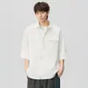 Camiseta Polo de Manga Corta Versátil Estilo Japonés Holgada de Verano Marca de Moda Nuevo Modelo 2026 Control de Precio para Hombre 128