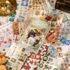 Livro de Adesivos Série Yuxian Mengyuan Tea Talk Estilo Palácio Retrô Francês Material para Diário Adesivos de 20 Caracteres 2 Designs