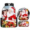 Navidad Navidad Mochila Navidad Transfronteriza Estampada Estudiante de Primaria Bolso Escolar Bolso de Hombro Estuche para Lápices Amazon Daifa