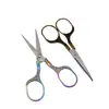 Tijeras Retro Flor de Ciruelo Acero Inoxidable Tijeras para Té Mango de Sastre Remaches Bordados Tijeras Pequeñas Reforzadas Tijeras Pequeñas de Oficina