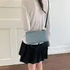 Bolsa Rétro Fosca com Cores Contrastantes, Bolsa de Ombro Versátil e Simples com Design de Nicho, Bolsa de Axila Feminina, Bolsa Baguete