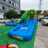 Combo de Tobogán Inflable con Piscina para Niños al Aire Libre Verano Agua