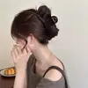Pinza para el Cabello Grande Simple de Color Marrón Chocolate de Alta Calidad para Mujer, Elegante Pasador de Nuevo Estilo para Recogidos en la Parte Trasera de la Cabeza