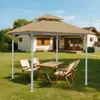 Cubierta para Toldo de Patio Exterior, Cubierta para Cenador de Balcón de Ocio al Aire Libre, Cubierta para Toldo de Terraza con Protección Solar y a Prueba de Lluvia, Cubierta de Refugio contra la Lluvia