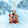 Acrílico Navidad Nuevo Producto Transfronterizo Lindo Dibujo Animado Acrílico Árbol de Navidad Decoración Colgante Halloween