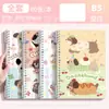 B5 Libro de Hojas Sueltas Salchicha Animal Pequeño de Aspecto Alto Lindo Bloc de Notas Desmontable Cuaderno A5 para Estudiantes Universitarios