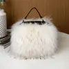 Bolsas de Pelúcia Outono e Inverno para Mulheres, Bolsas de Ombro e Transversais Modernas de Alto Padrão, Bolsas de Pele Sintética, Atacado Transfronteiriço