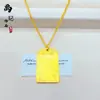 Loja de Ouro Mesmo Estilo Ouro de Areia Antigo Padrão de Nuvem Pingente Cem Bênçãos Moda Versátil Estilo Chinês Novo Colar Atacado