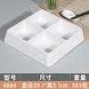 Melamina rojo neto plato de celosía de nueve cuadrados vajilla tipo porcelana plástico comercial hot pot barbacoa plato para guarniciones separado plato para bocadillos