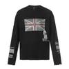 Camiseta Estampada Magic Bear 2026 Novo Estilo Britânico Manga Longa Waffle Jersey Desgastado Personalidade Esportiva Camisa Básica