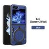 Adecuado para Funda de Teléfono Samsung Z Flip7/6 con Soporte Magnético Plegable Z Flip5/4 y Cubierta Protectora Anticaídas