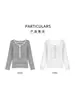 Camisa base de rayas con botones de Lyocell para mujer, nueva camiseta de punto versátil de otoño de corte entallado con botones