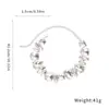 Collar Geométrico Incrustado de Diamantes Transfronterizo Europeo y Americano Moda Ins Exagerado Elegante Estiloso Cadena para Clavícula Lujo Accesible Collar de Gama Alta