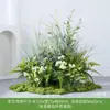 Hy-Cs7/Qilu Xiang Combinación de Paisajismo con Plantas Verdes Artificiales, Arreglo de Plantas Simuladas, Arte Floral Falso, Cubierta Decorativa de Pie