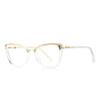 Gafas TR90 antiazules 2223, montura óptica transfronteriza de moda para damas, primavera, comercio exterior, espejo plano, alta calidad, en stock