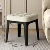 Banqueta Quadrada Macia Acolchoada para Sala de Estar e Sala de Jantar em Casa, Banqueta Quadrada Macia Acolchoada Espessa, Simples e Luxuosa, Empilhável Baixa
