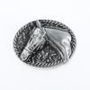 Hebilla de cinturón vaquera occidental de zinc transfronteriza, nueva, con diseño de animales, estilo retro europeo y americano.