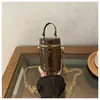 Bolso mini redondo estilo coreano 2026, moderno, espejo láser, para niñas, bolso de mano elegante, de hombro y cruzado