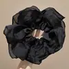 Scrunchie de malha grande estilo coreano para mulheres, acessório de cabelo estilo preguiçoso vintage, elástico para coque, enfeite de cabelo