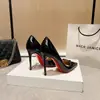 Sapatos Casuais de Primavera e Verão Novos para Mulheres com Laço Novos Versáteis para Mulheres Bico Fino Laterais Vazadas Salto Alto Salto Agulha Sexy
