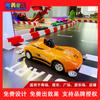 Máquina de juego comercial de celebridad de Internet arcade rayo loco coche volador equipo de carreras videojuego de celebridad de Internet paraíso infantil de la ciudad emprendimiento